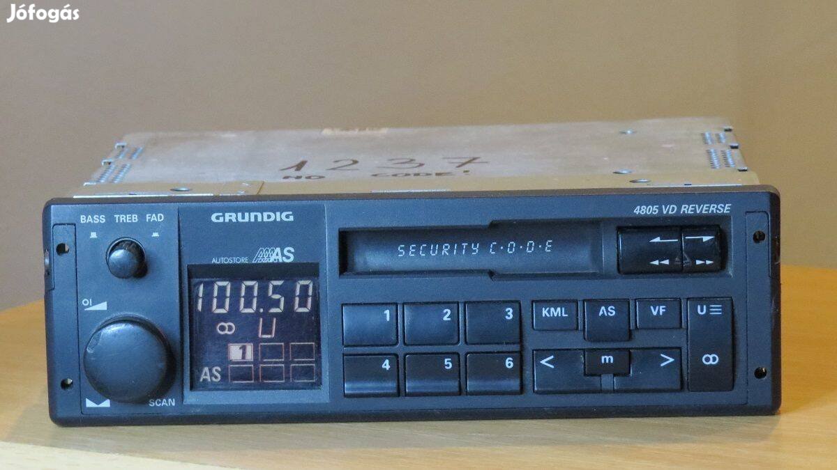 Grundig Wkc 4805 VD régi magnó rádió autórádió