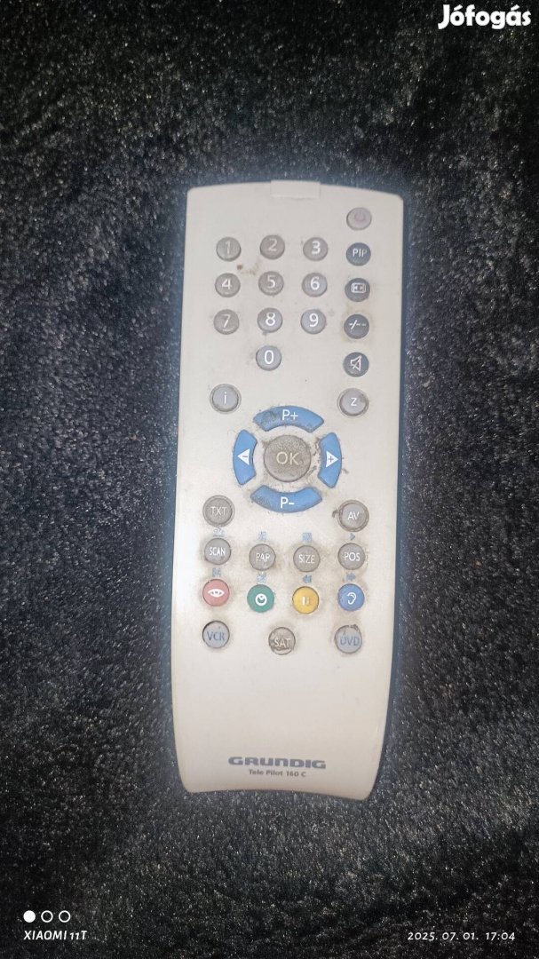 Grundig tele Pilot 160 c újszerű gyári hibátlan távirányító. Posta 
