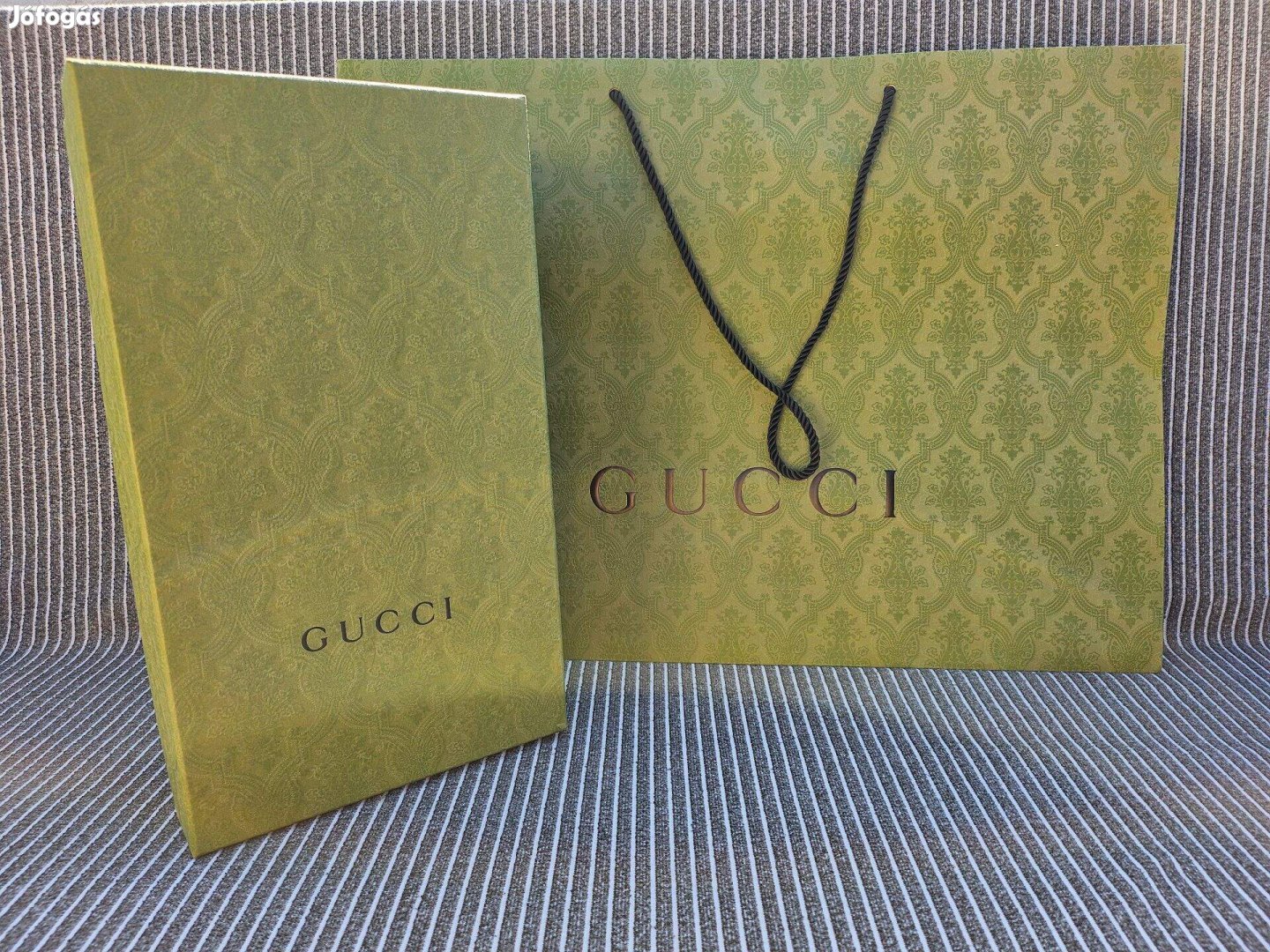 Gucci üres doboz és szatyor