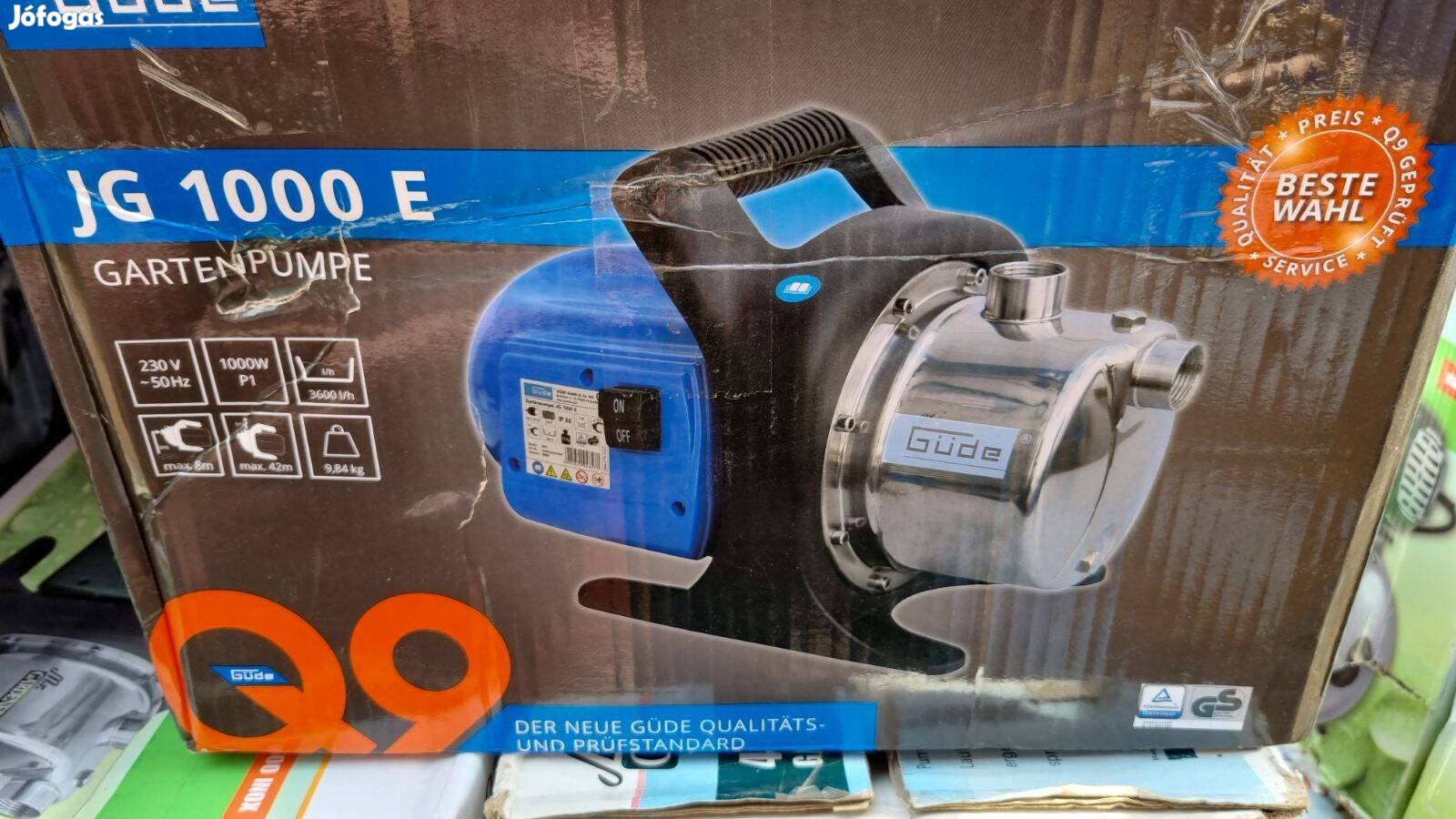 Güde 1000W-os kerti szivattyú, 3600liter/óra vízhozammal, garanciával