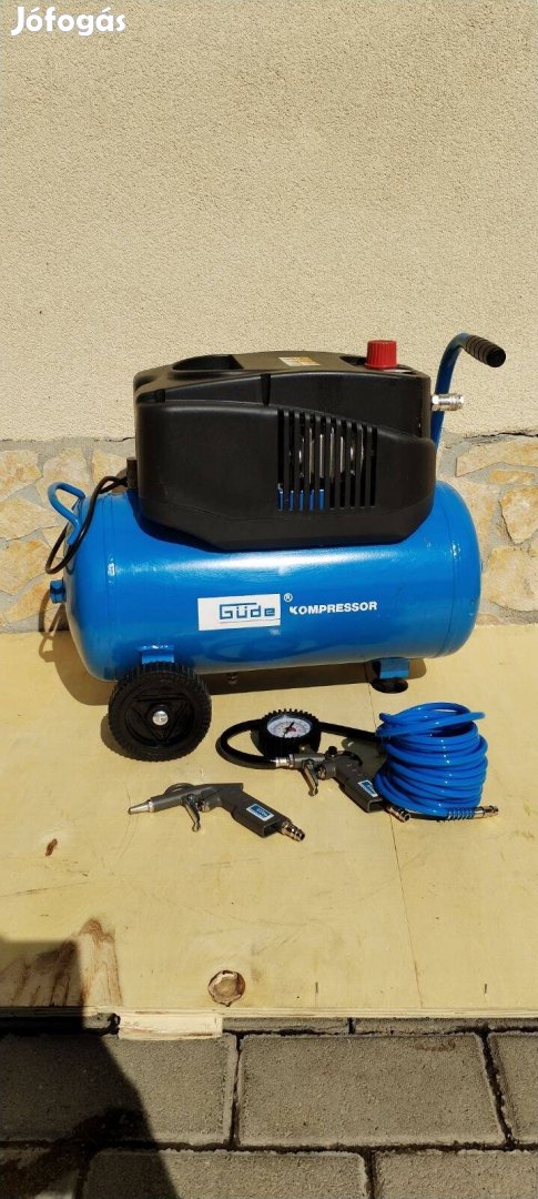 Güde 1,2kW-os olajmentes kompresszor 190/08/24 Szettel