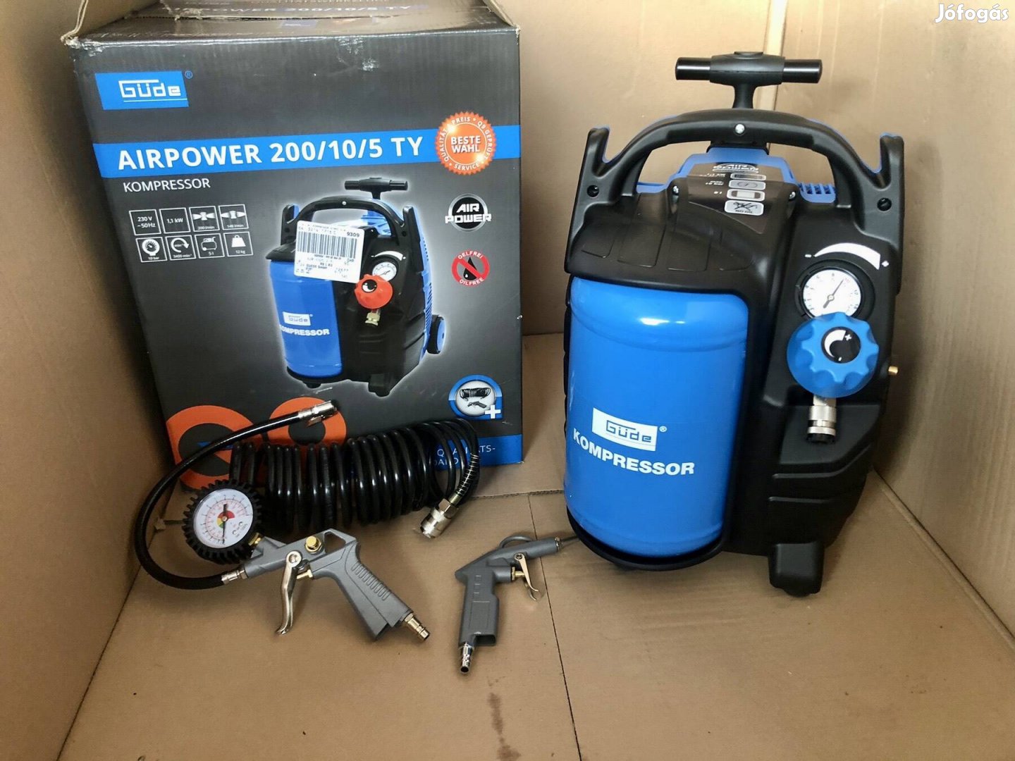 Güde 200/10/5 TY 10 bar-os Airpower Kompresszor