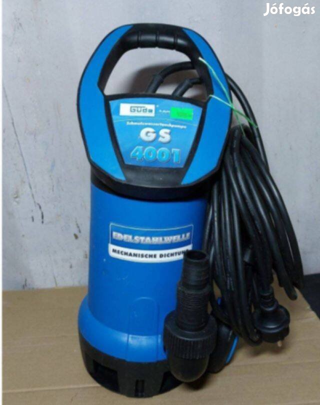 Güde 400W szennyvízszivattyú, 8000L/h merülőszivattyú, búvárszivattyú