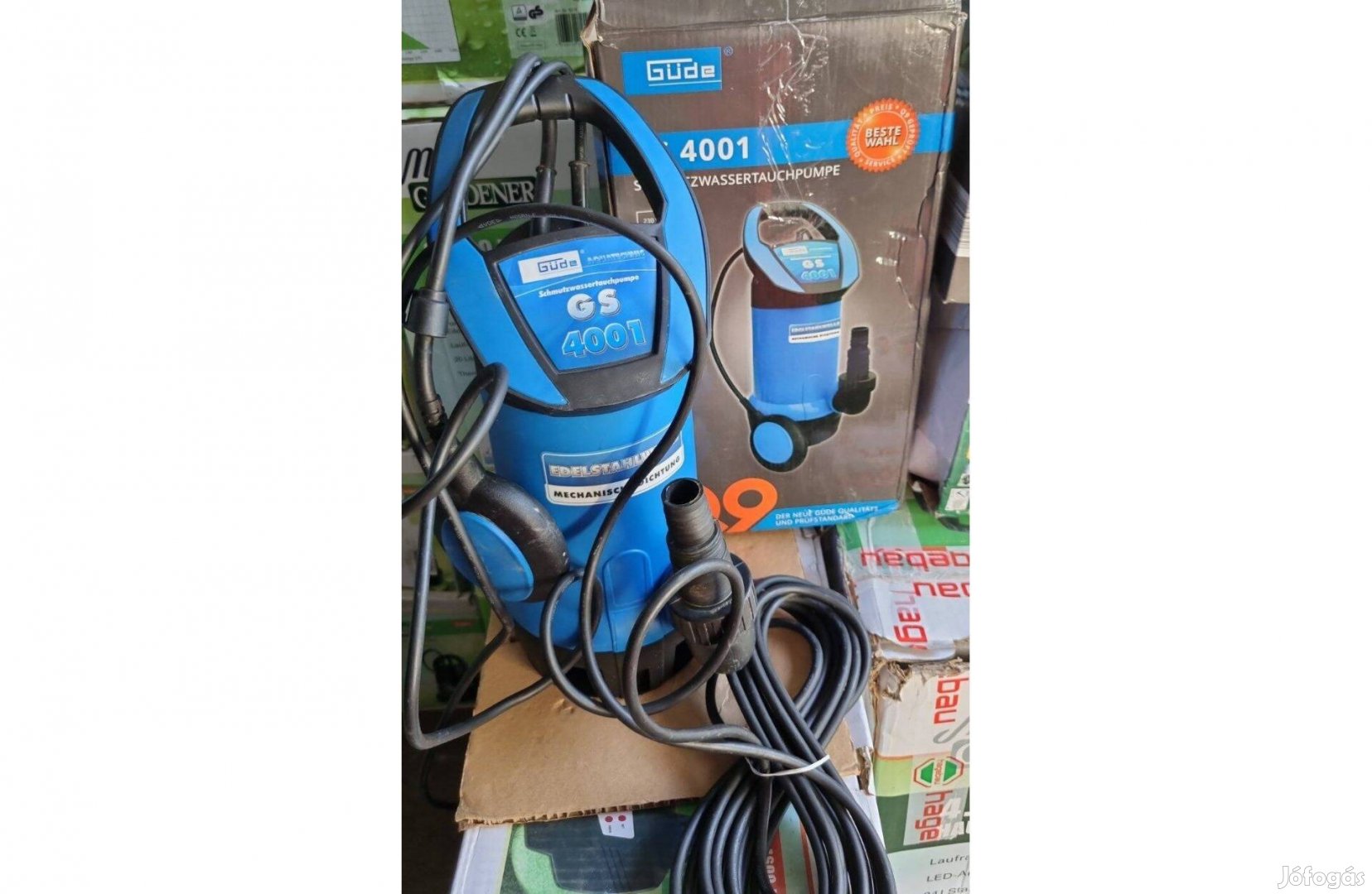 Güde 400W szennyvízszivattyú, 8000L/h merülőszivattyú, búvárszivattyú