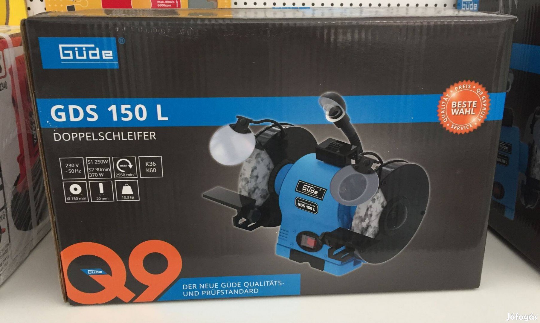 Güde 55121 Kettős köszörű GDS 150 L 370W