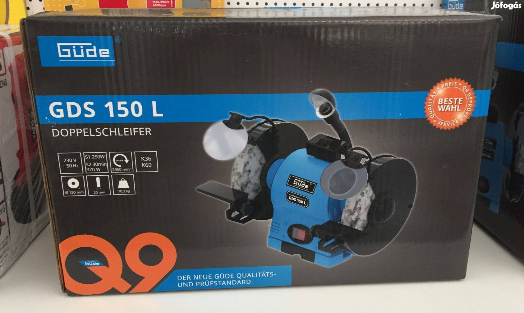 Güde 55121 Kettős köszörű GDS 150 L 370W