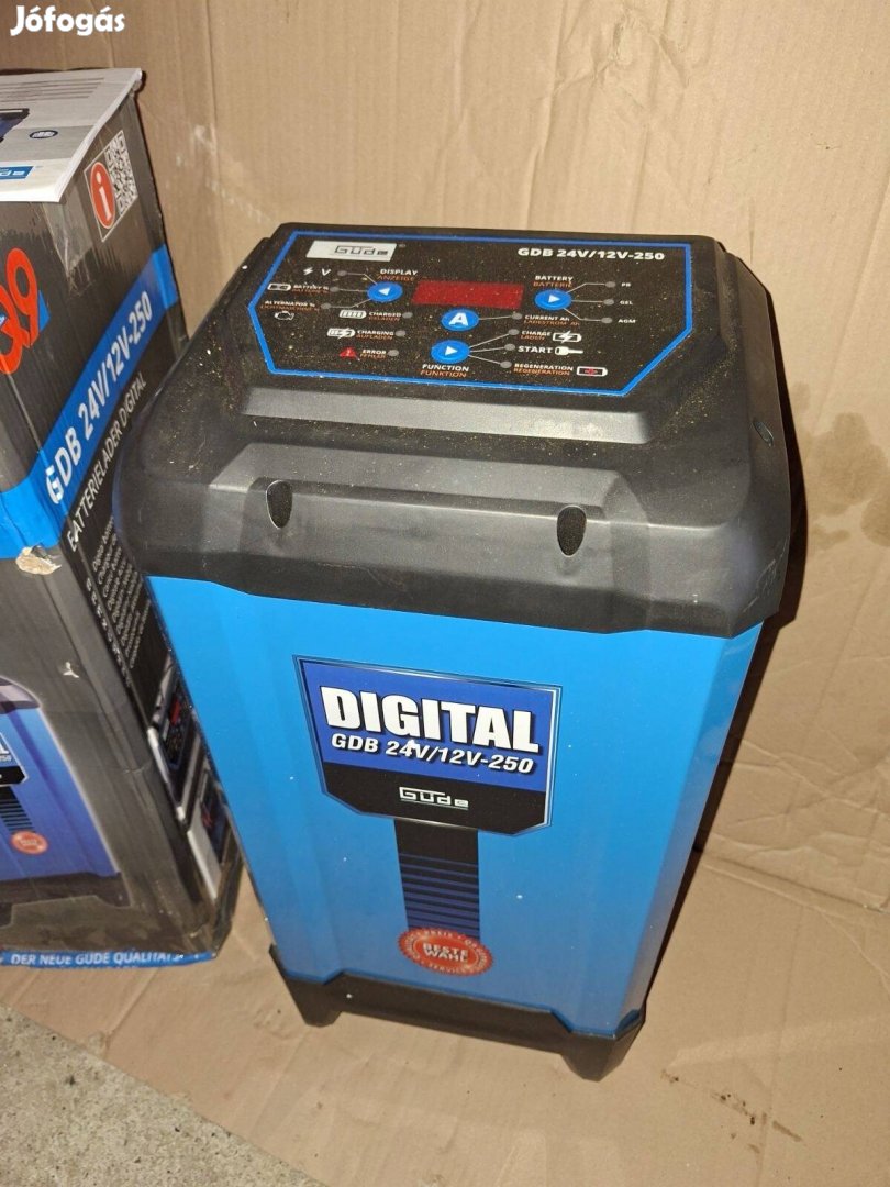 Güde GDB 24V/12V-250 akkumulátortöltő és bikázó