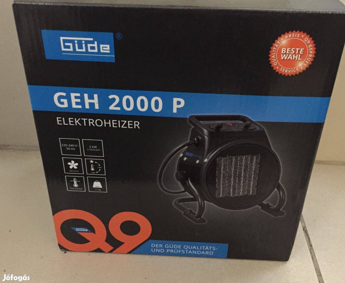 Güde GEH 2000 P 85122 Elektromos fűtő 2000W