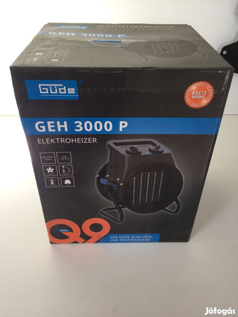 Güde GEH 3000 P 85137 Elektromos fűtő 3000W