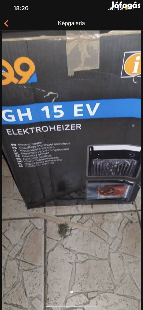 Güde GH 15 EV elektromos fűtő 