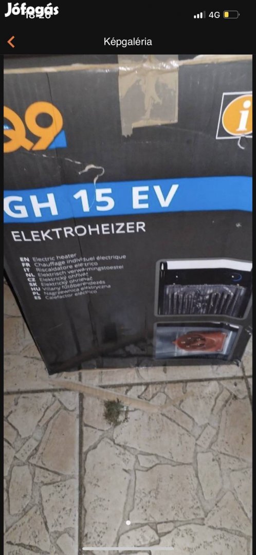 Güde GH 15 EV elektromos fűtőtest (15 kW; 400 V)