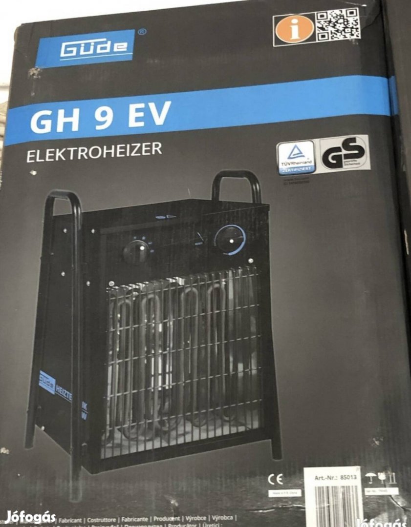 Güde GH 9 EV elektromos fűtő (9 kW; 400 V) 