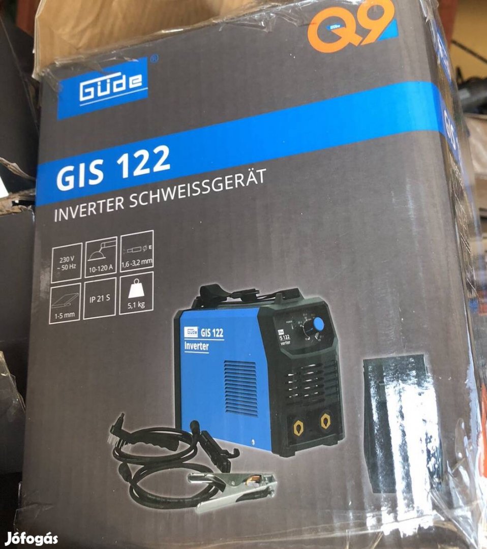 Güde GIS 122 Inverteres hegesztőgép fedett elektródákkal