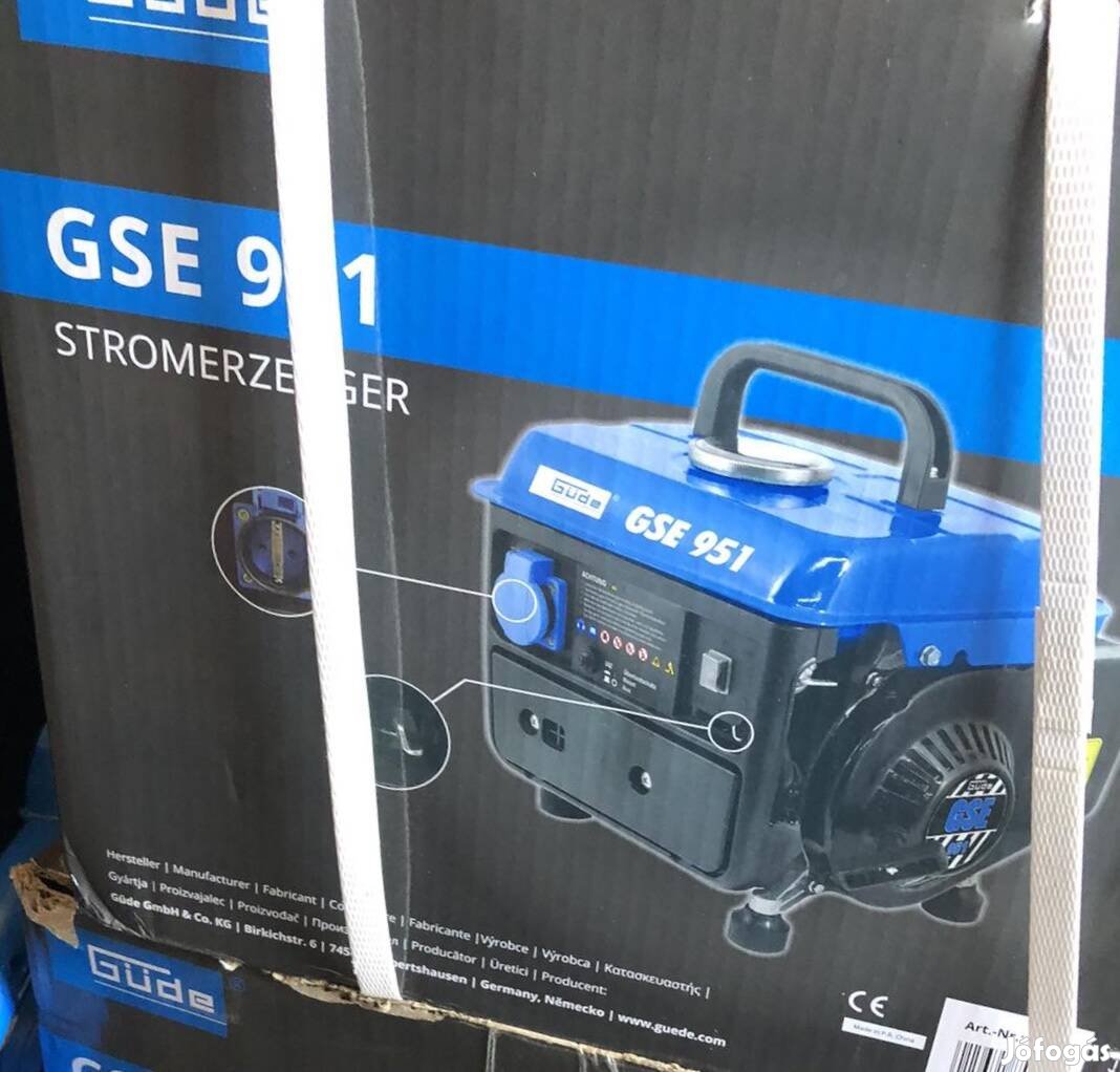 Güde GSE 951 2 ütemű Áramfejlesztő aggregátor