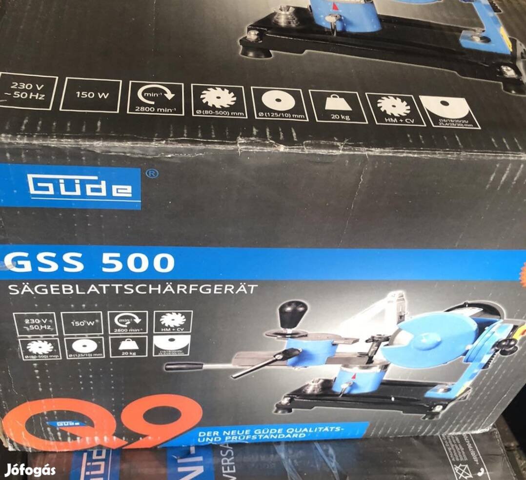 Güde GSS 500 körfűrészlap élező 150W