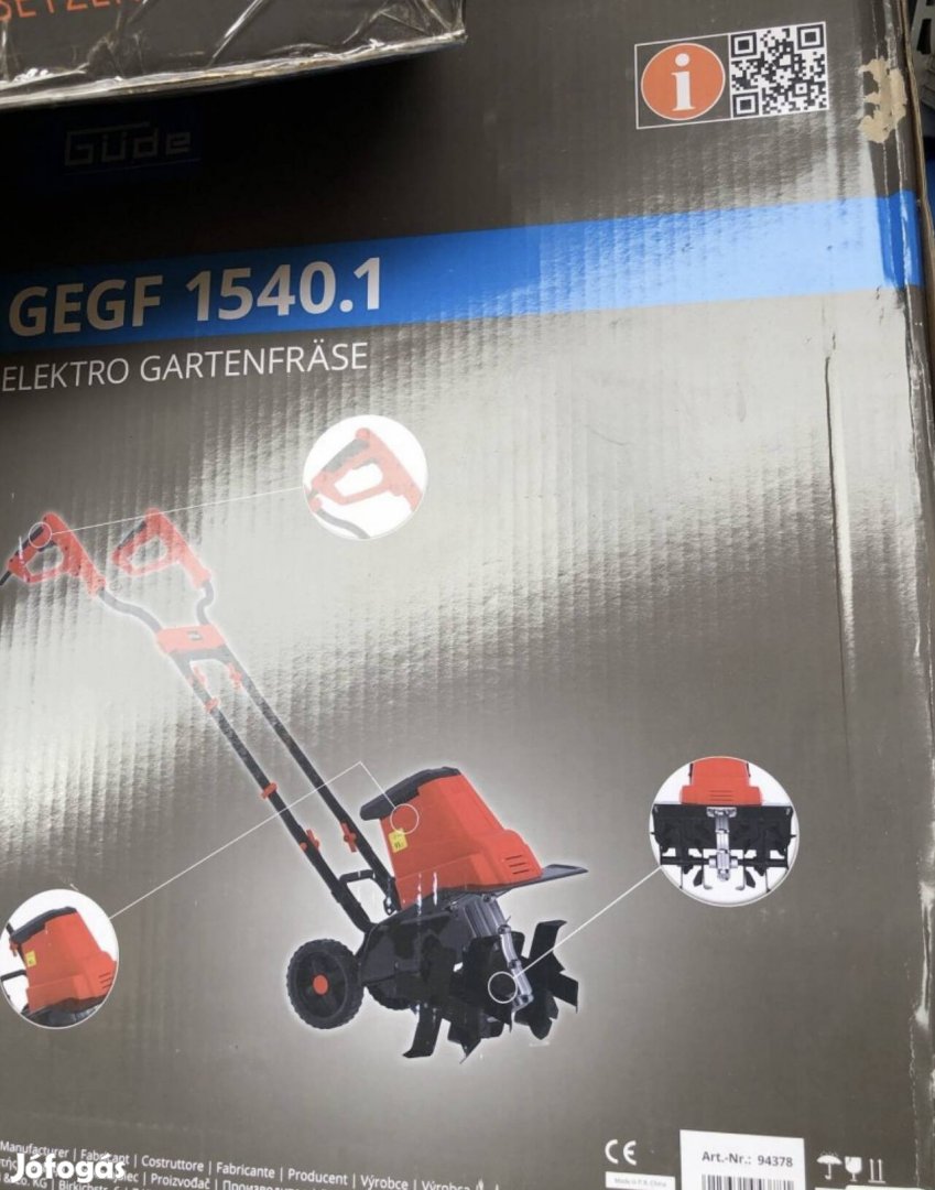 Güde Gegf 1540.1 Kerti rotációs kapa elektromos motorral