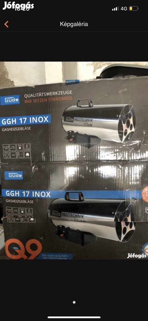 Güde Ggh 17 Inox PB gázos hőlégbefúvó