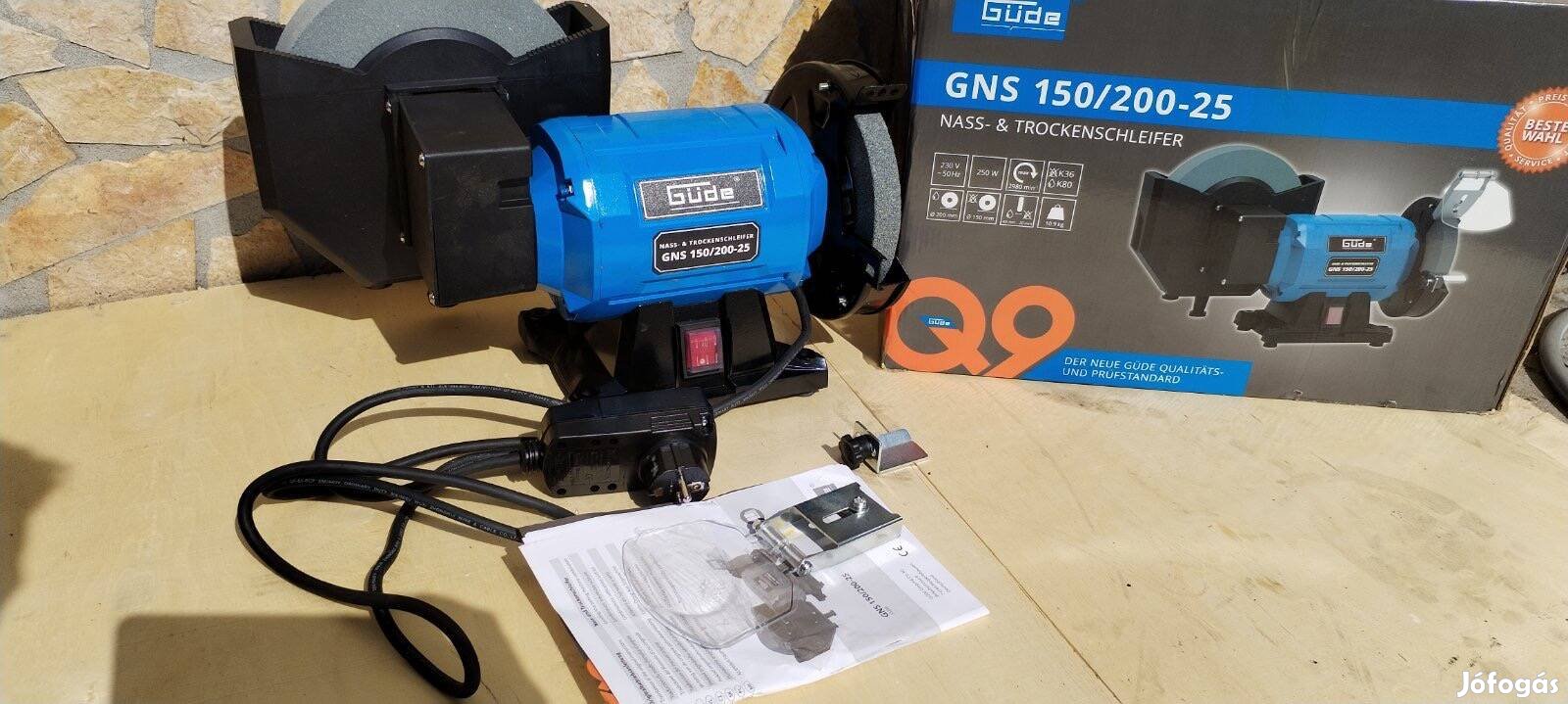 Güde Gns 150/200-25 asztali kombinált száraz-nedves köszörű