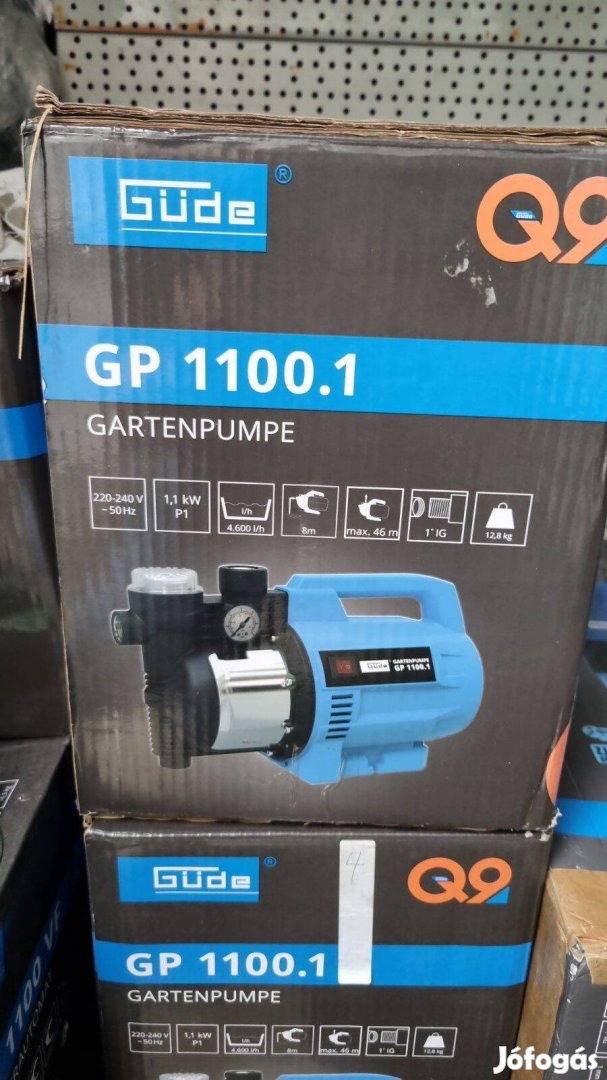Güde HWA 1100.1 VF kerti vízszivattyú és házi vízmű kombinációja