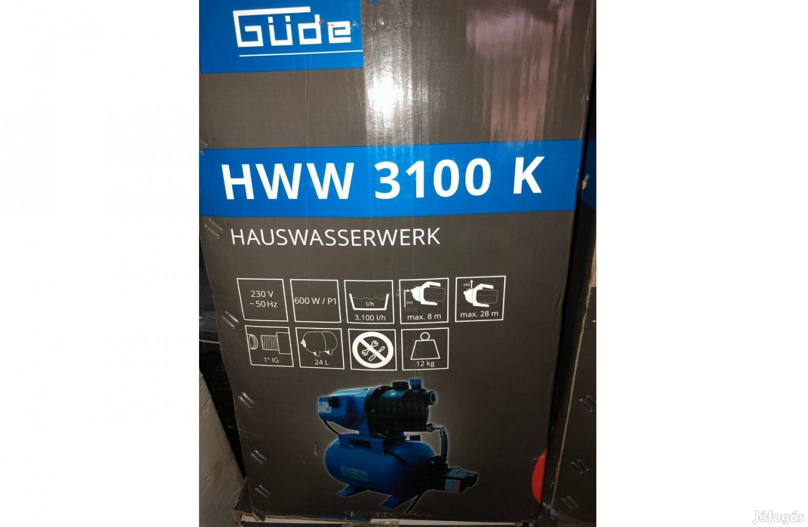 Güde Hww3100 K házi vízellátó 50 - 0 l/perc | 0 - 28 m | 24 l | 230 V