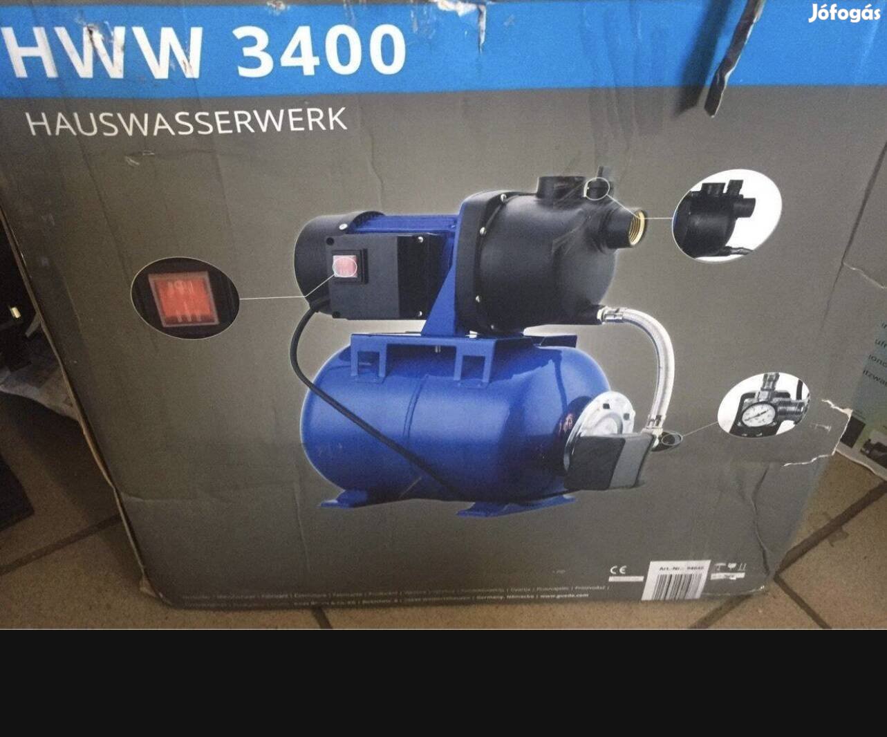 Güde Hww 3400 Házi vízmű 800W