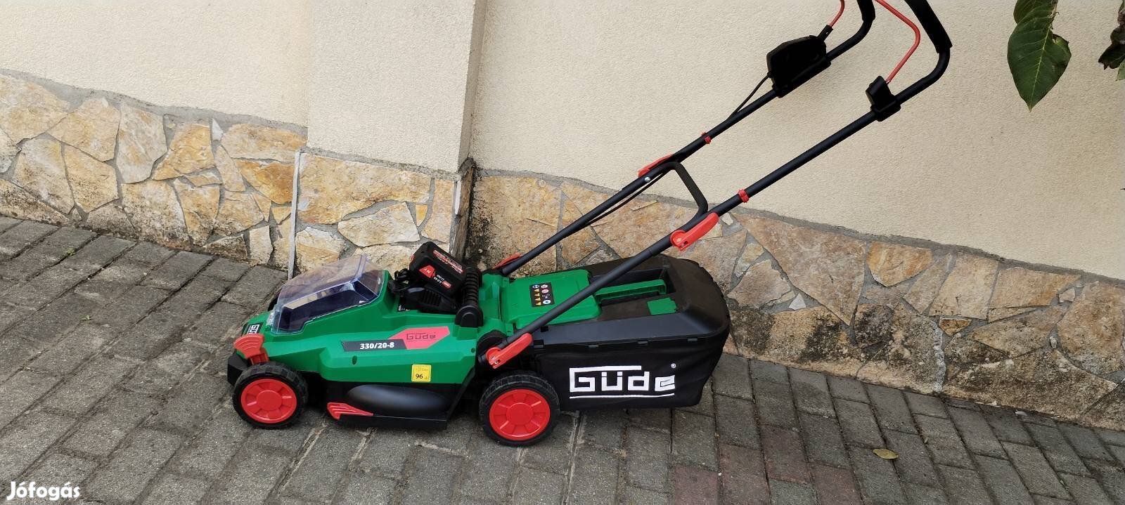 Güde Li-Ion akkumulátoros fűnyíró 20V "kefe nélküli" 330/20-8