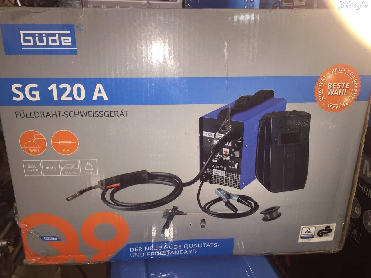 Güde SG 120 A töltődrót hegesztő, porbéléses hegesztő