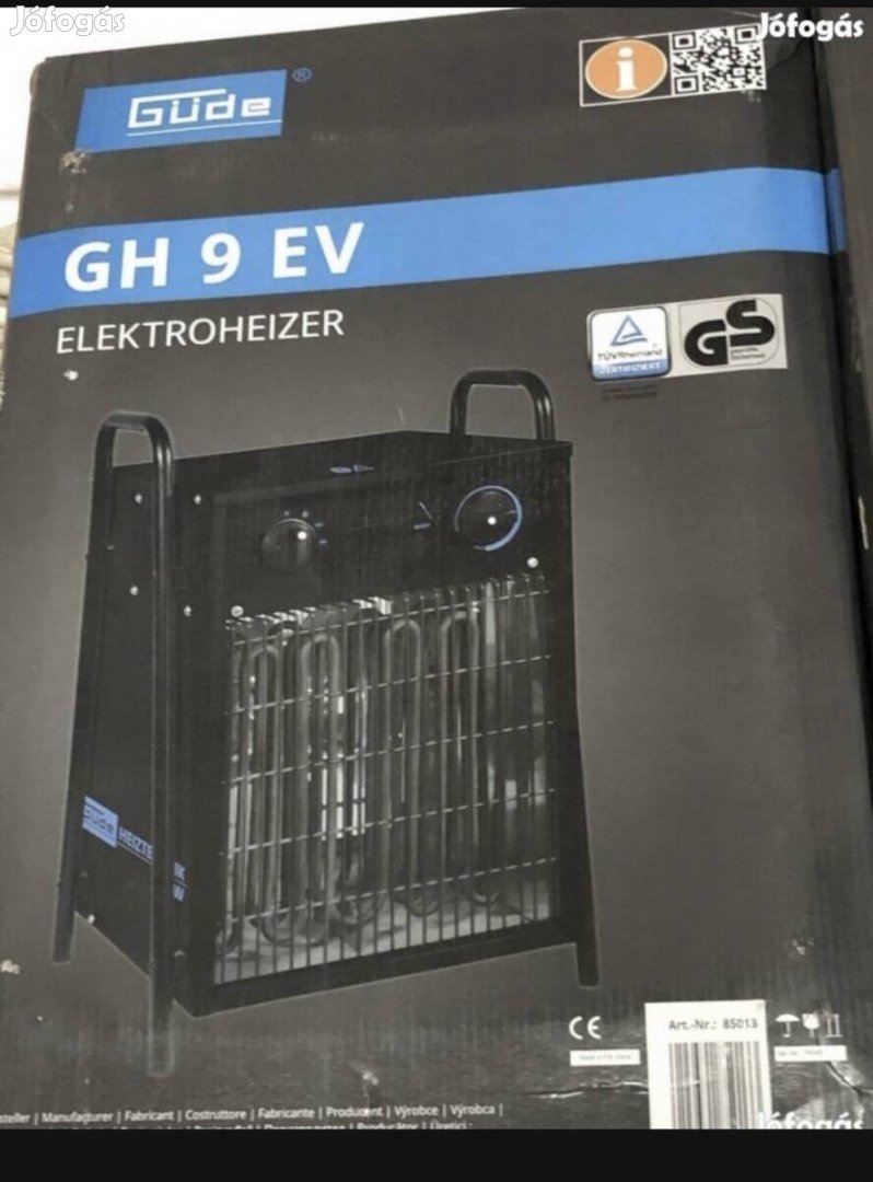 Güde elektromos fűtő 9 kW GH 9 EV