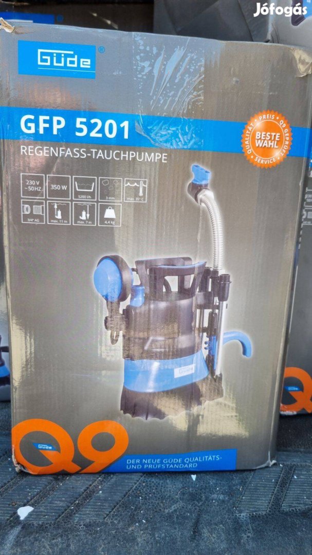 Güde hordóürítő szivattyú, 350W teljesítménnyel búvárszivattyú, garanc