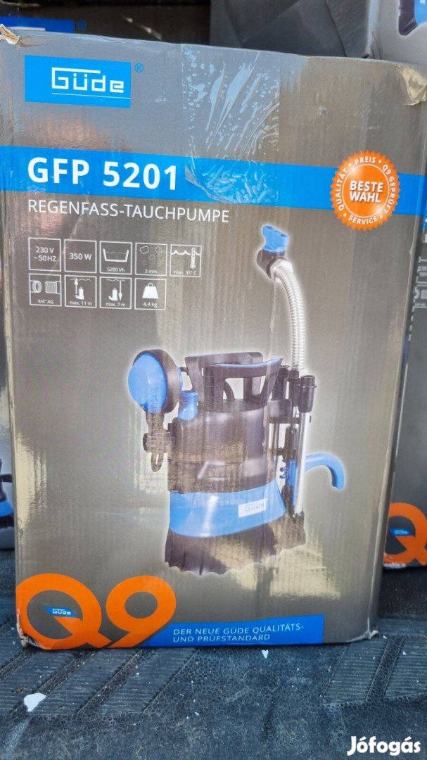 Güde merülő búvárszivattyú úszókapcsolóval 5200liter/óra vízhozammal