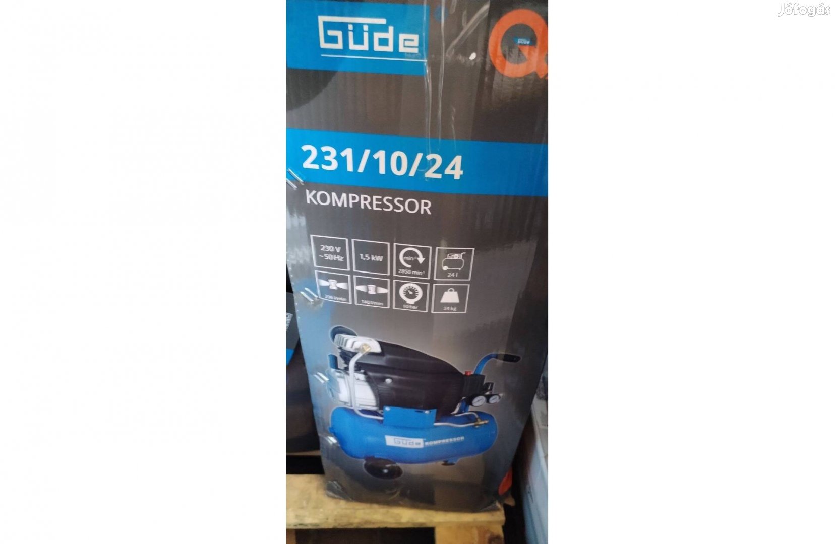 Güde olajos kompresszor 24 liter 10 bar