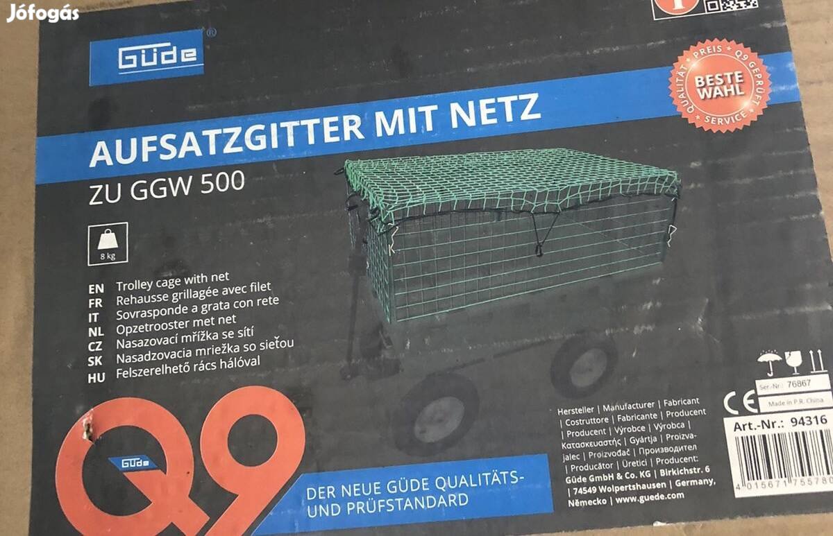 Güde rögzítőrács hálóval Ggw 500-hoz