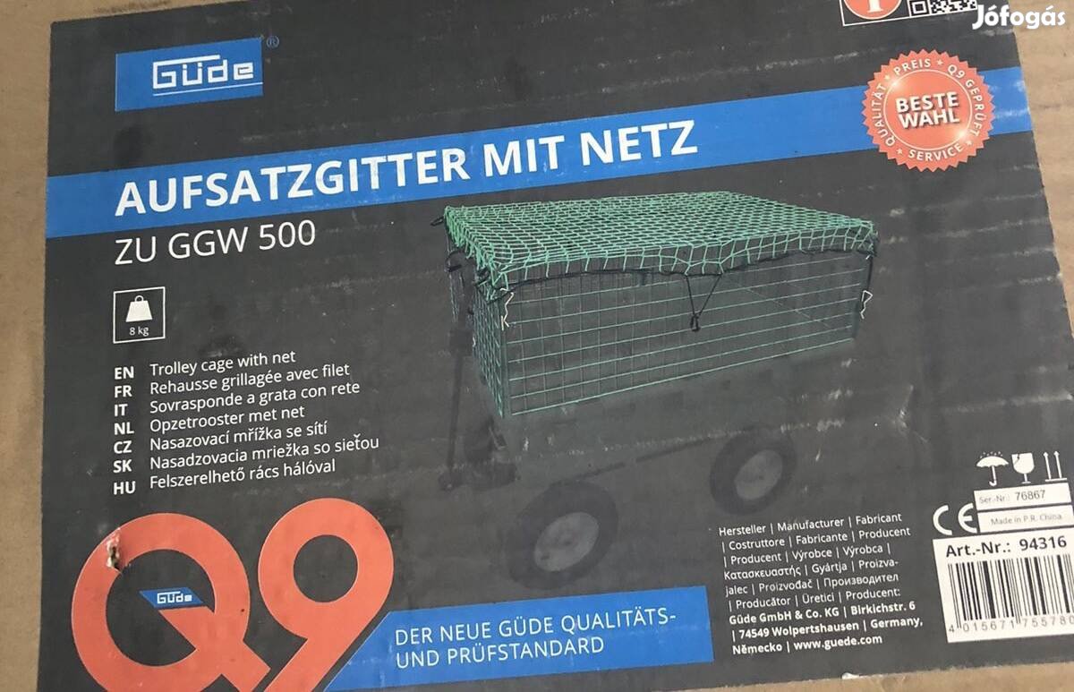 Güde rögzítőrács hálóval Ggw 500-hoz