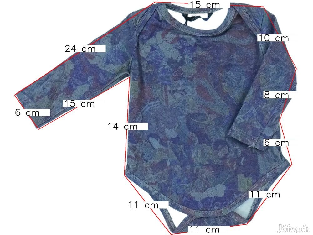 Guess Új (címkés) Lány Hosszú ujjú body (Méret: 62)