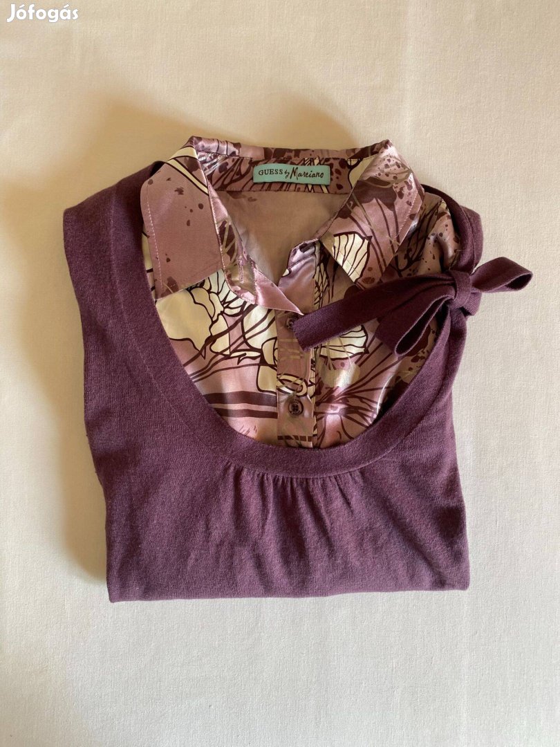 Guess by Marciano női kötött pulóver, 100% selyem betéttel, XS S-es