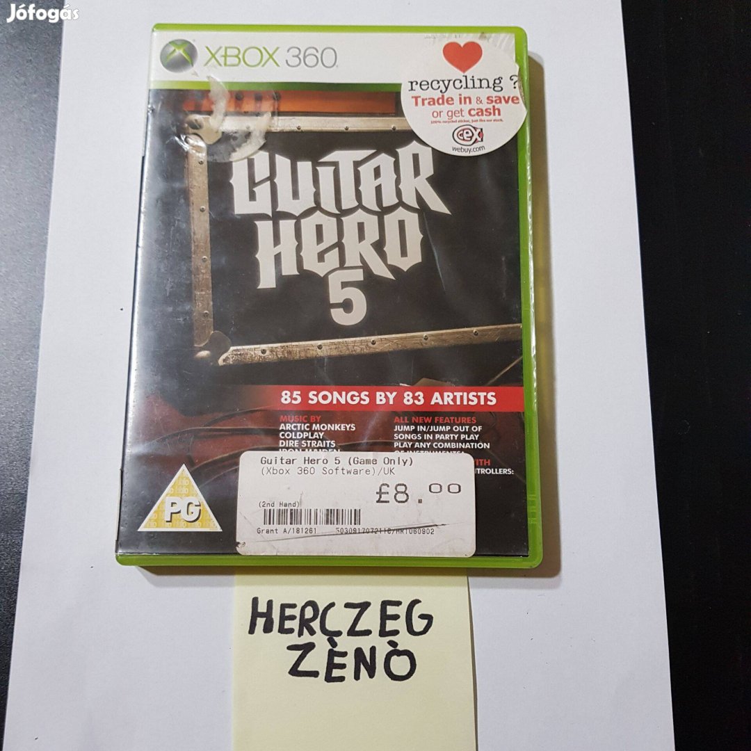 Guitar HERO 5 Xbox360