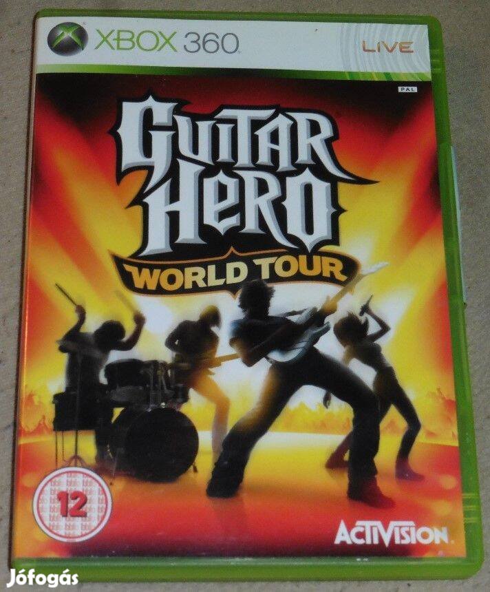 Guitar Hero 4. World Tour (dobhoz is) Gyári Xbox 360 Játék