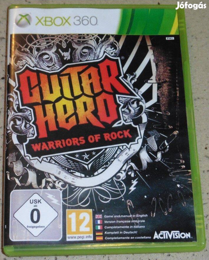 Guitar Hero 6. - Warriors Of Rock Gyári Xbox 360 Játék Akár Féláron