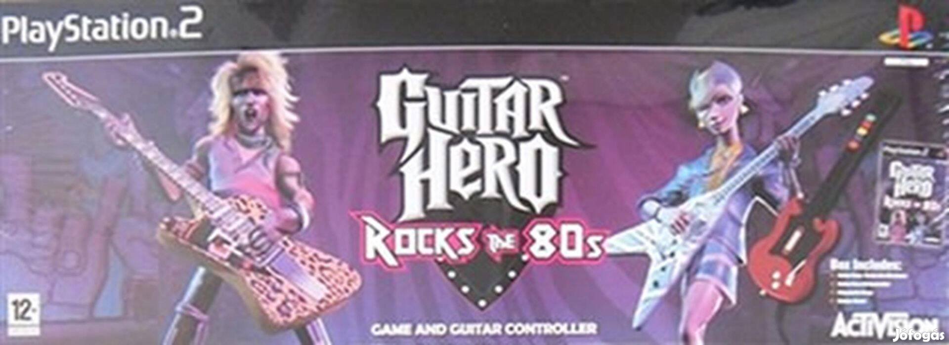 Guitar Hero Rocks The 80s (With Guitar) PS2 játék