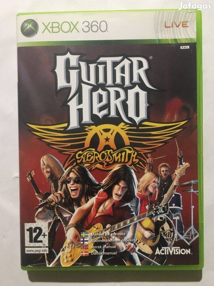 Guitar Hero - Aerosmith Gyári Xbox 360 Játék Akár Féláron