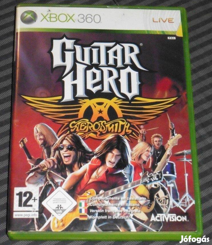 Guitar Hero - Aerosmith Gyári Xbox 360 Játék Akár Féláron