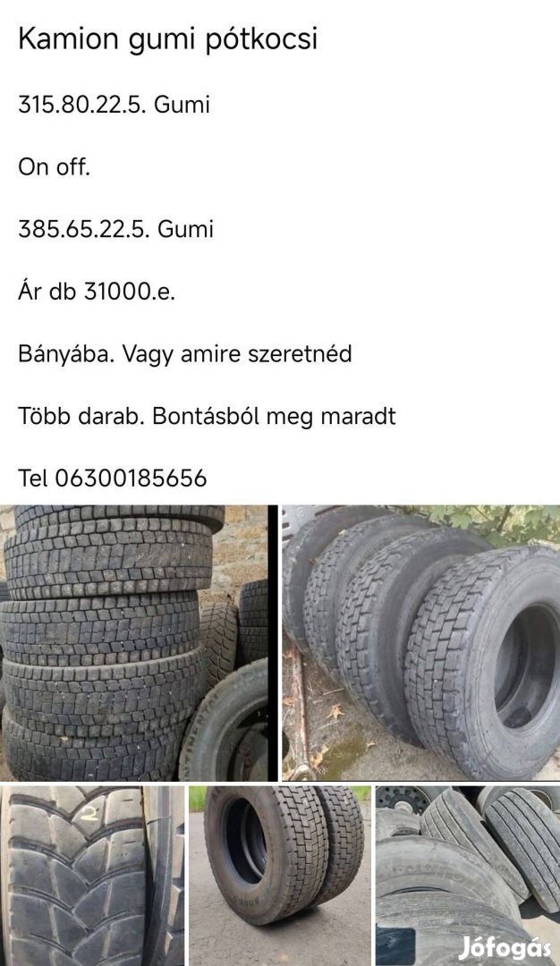 Gumi 385.65.22.5 kamion pótkocsi