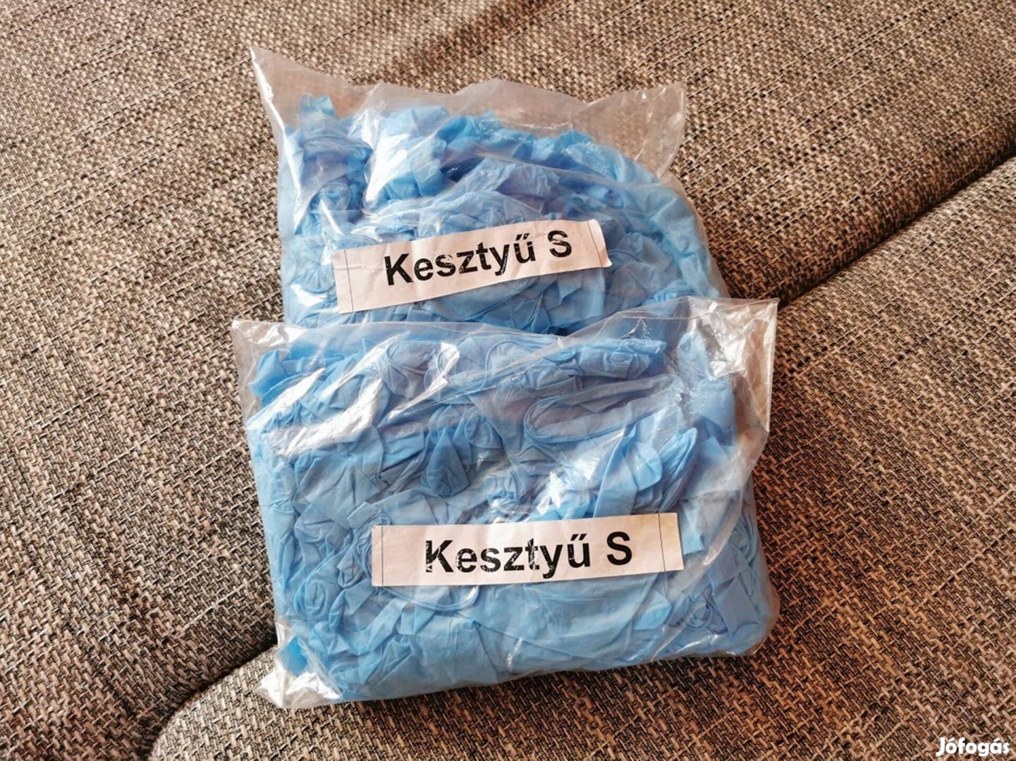 Gumi kesztyű 100 db egy csomagban, 2 csomag S méret