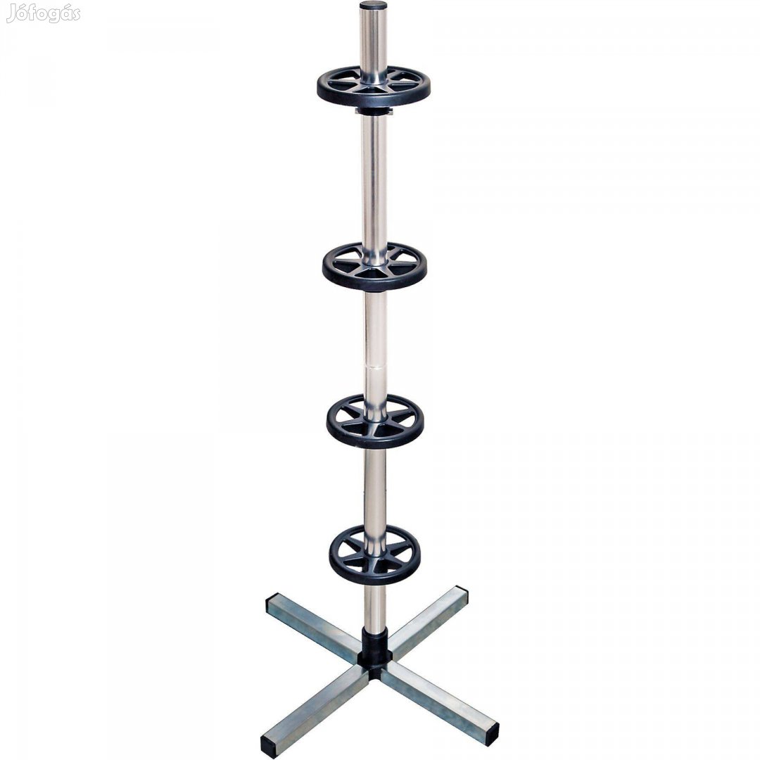 Gumiabroncstartó állvány takaróponyvával