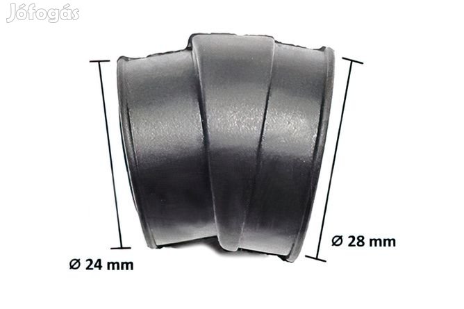 Gumiból készült karburátor adapter 24mm / 28mm