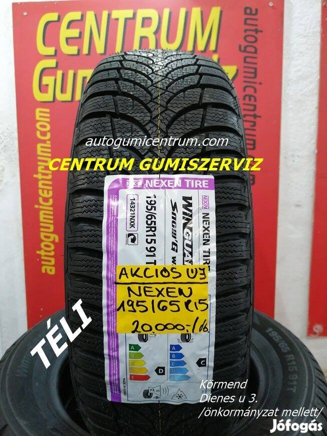 Gumibolt és szerviz. -195/65R15 Nexen Winguard Snowg WH2 téli