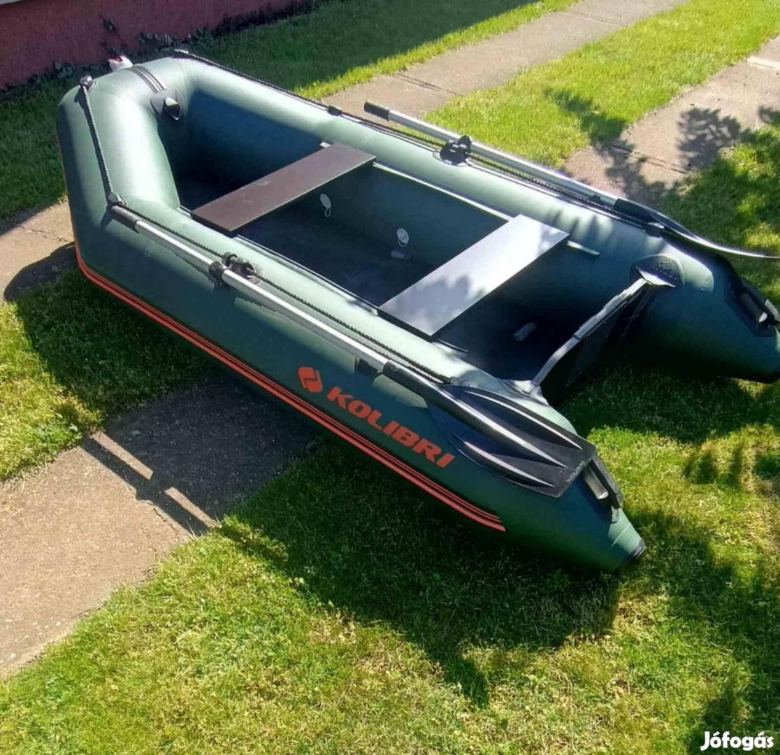 Gumicsónak, elektromos motor, akkumulátor