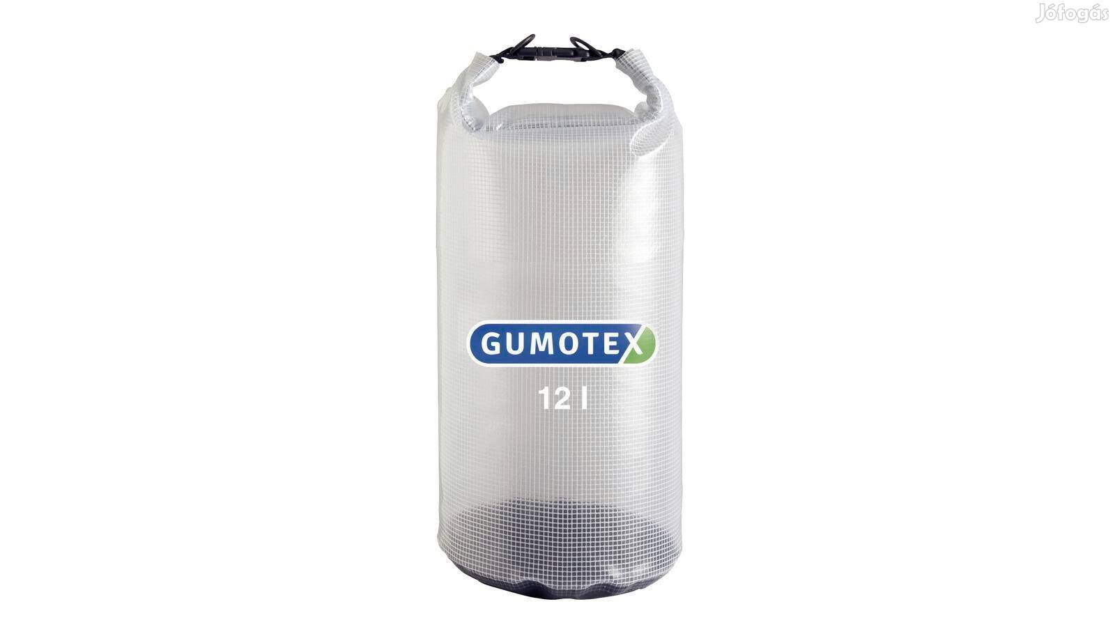 Gumotex vízhatlan zsák 12l transparent