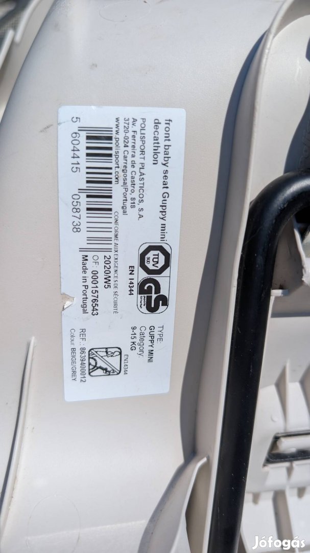 Guppy mini Decathlon elülső gyerekülés