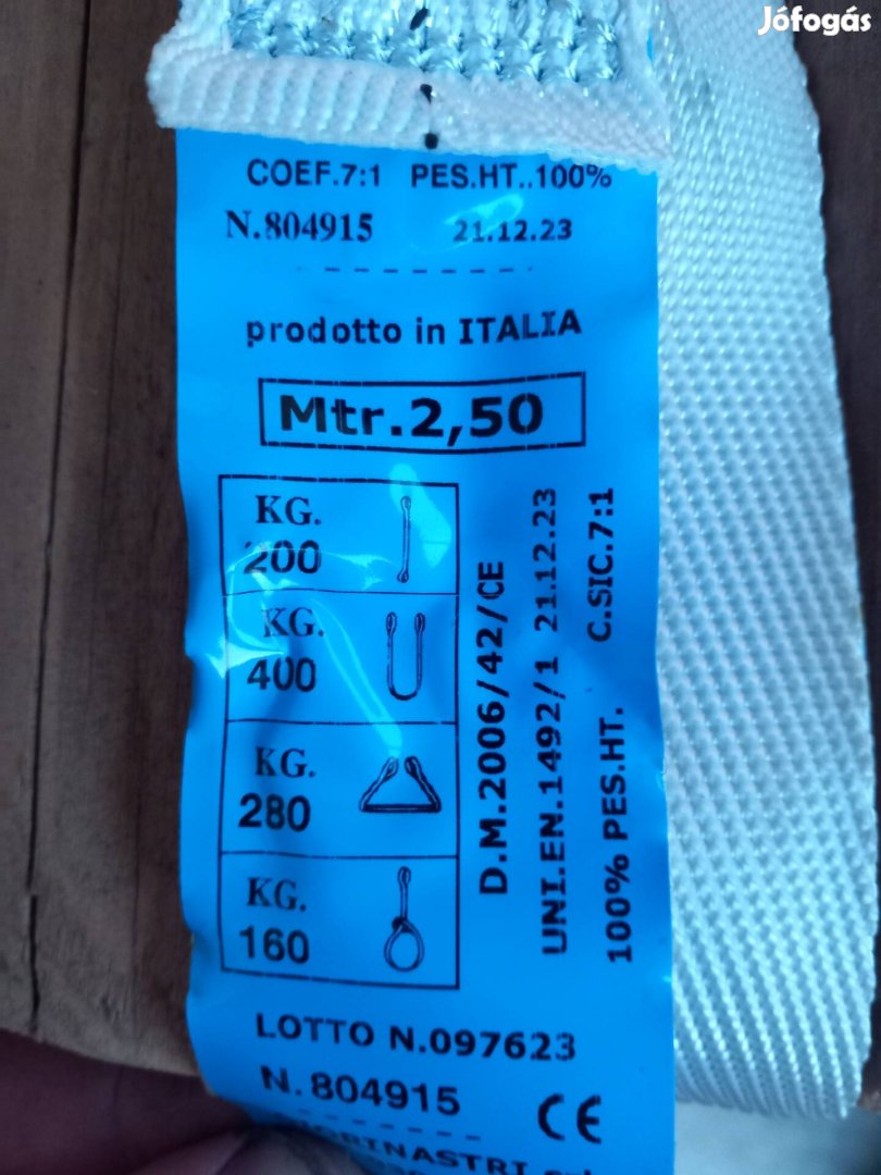 Gurtni, kötél emeléshez!